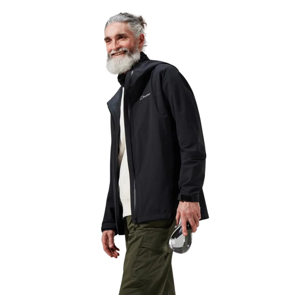 Berghaus Men's Arnaby Hooded Waterproof Jacket (Black) - Image 10