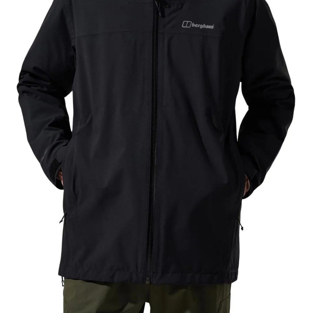 Berghaus Men's Arnaby Hooded Waterproof Jacket (Black) - Image 5