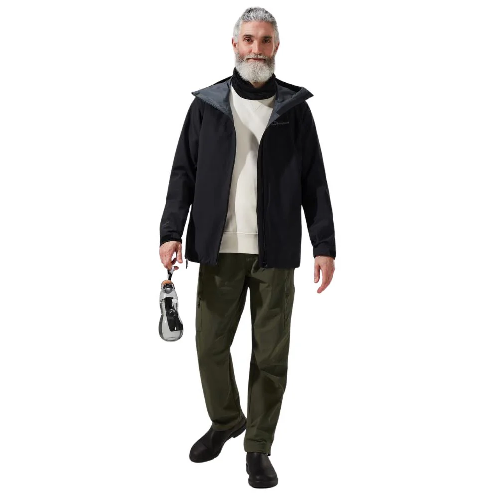 Berghaus Men's Arnaby Hooded Waterproof Jacket (Black) - Image 6