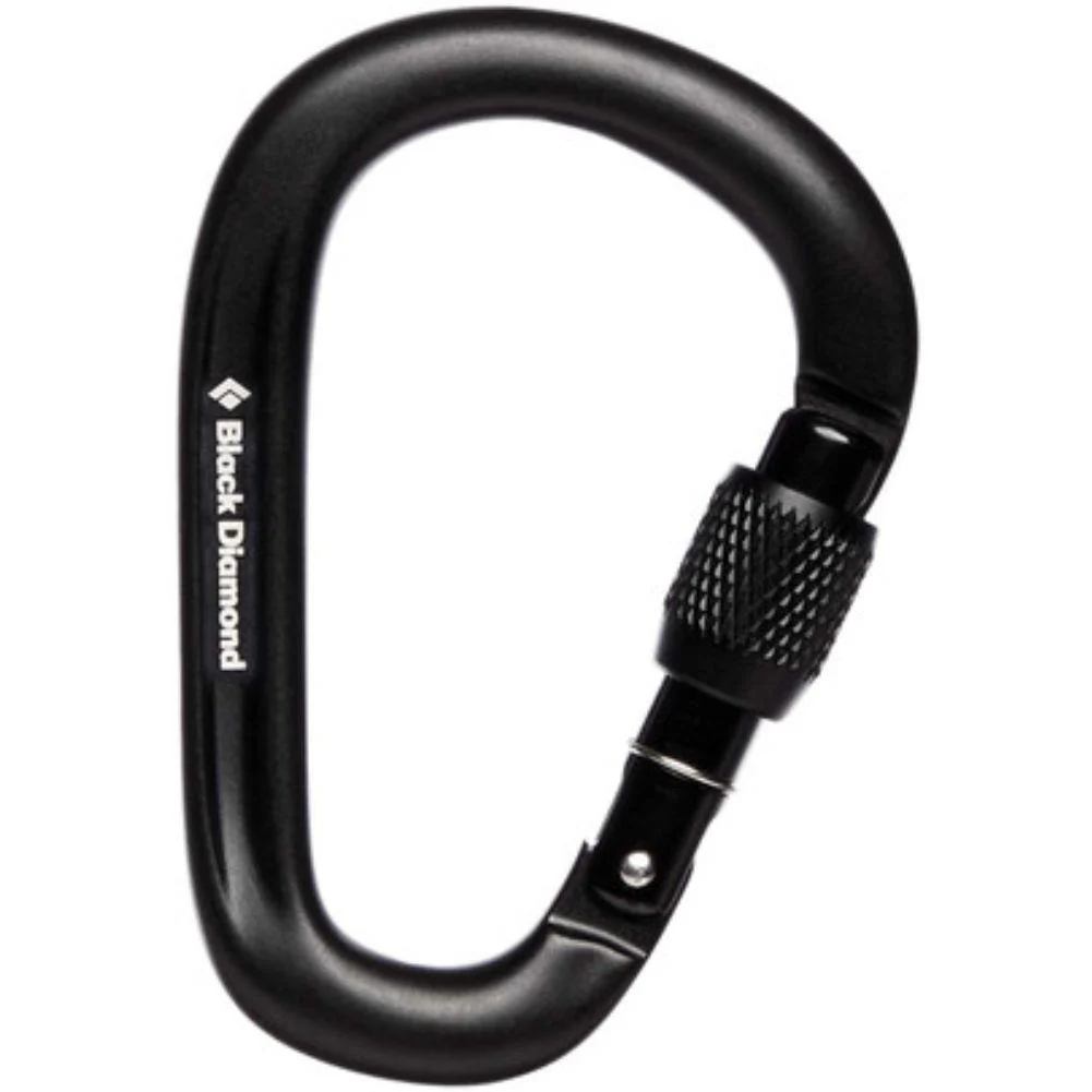Black Diamaond Pearlock Screwgate Carabiner (Black)