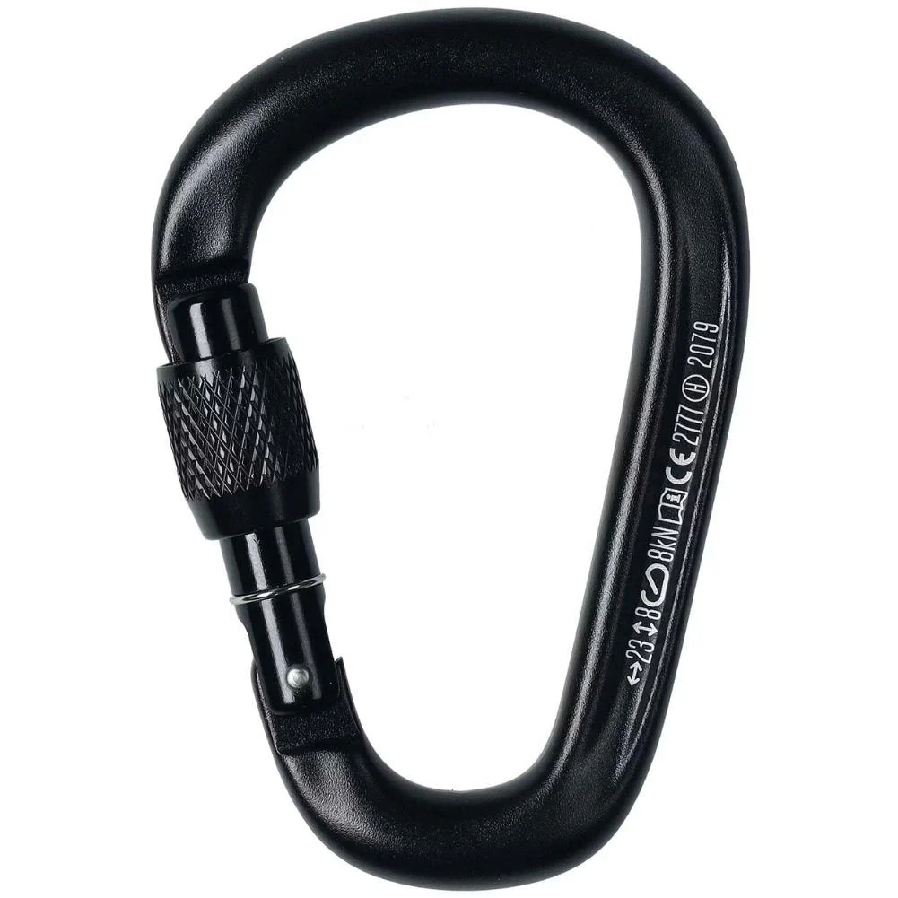 Black Diamaond Pearlock Screwgate Carabiner (Black) - Image 2