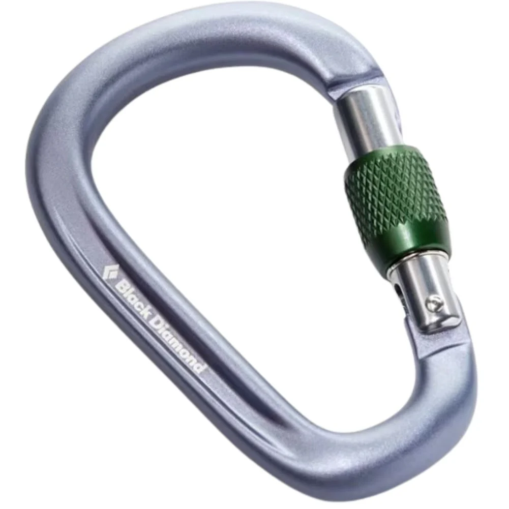 Black Diamond Pearlock Screwgate Carabiner (Grey) - Image 2
