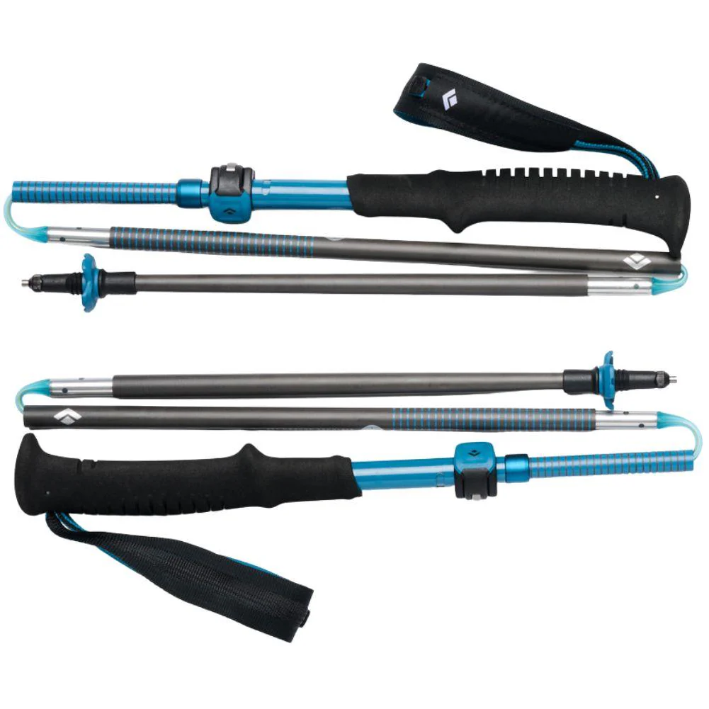 Black Diamond Distance Carbon FLZ Trekking/Running Poles 140cm (Desert Sky) - Image 2