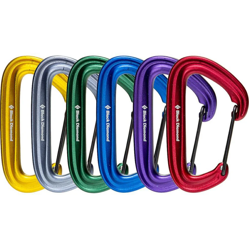 Black Diamond Litewire Rackpack - Pack of 6 Carabiners - Image 2