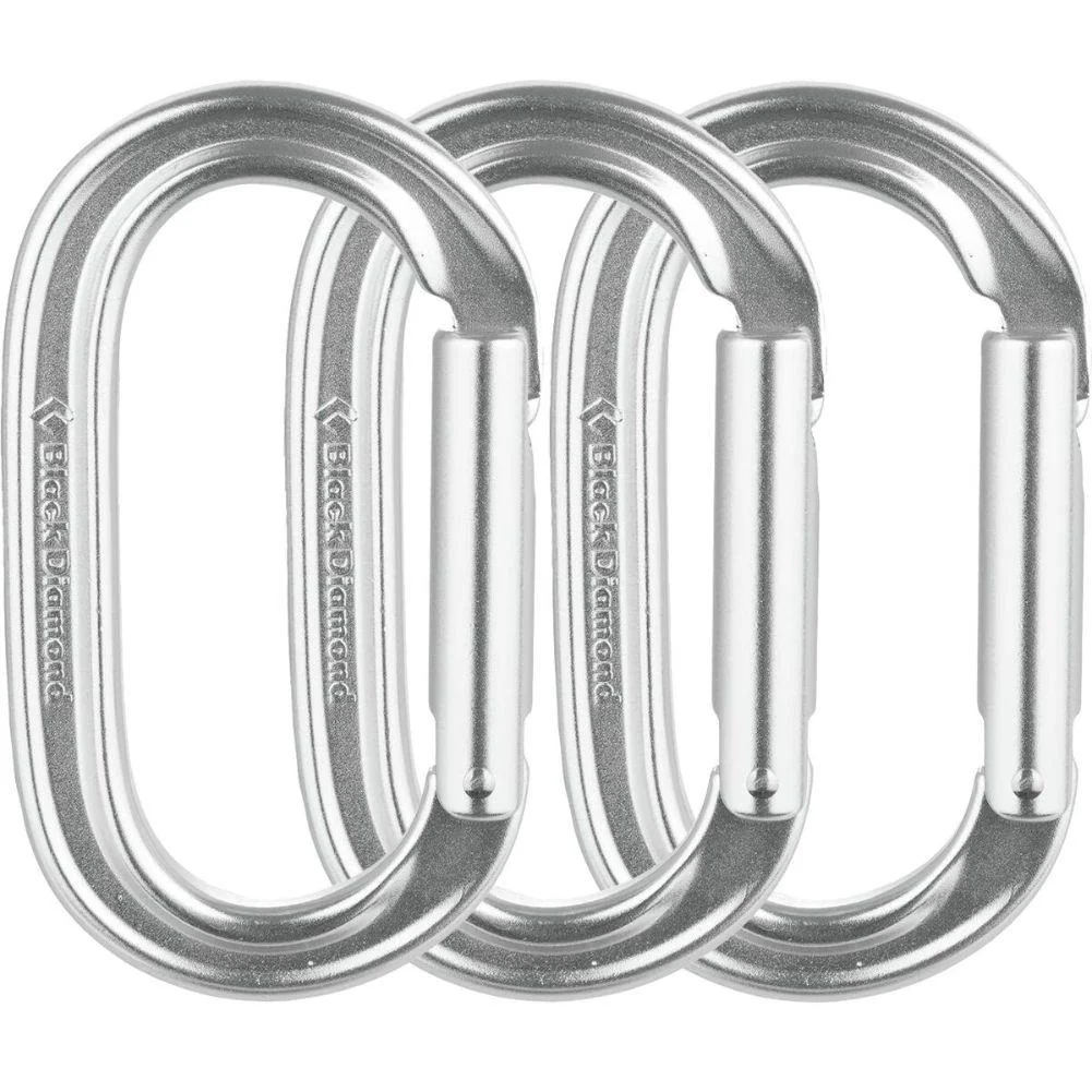 Black Diamond Oval Keylock Carabiner 3-Pack - Image 2