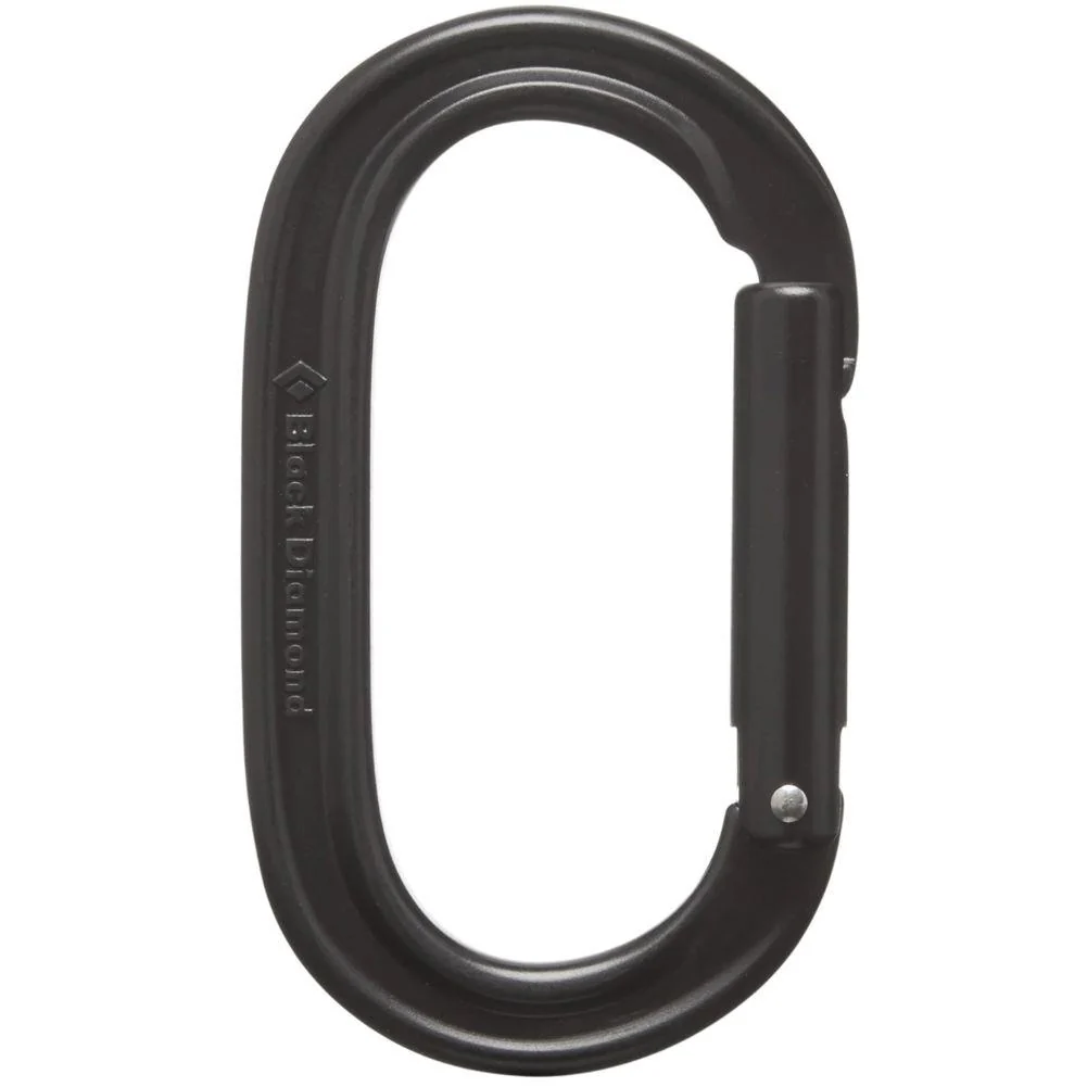 Black Diamond Oval Keylock Carabiner (Black)