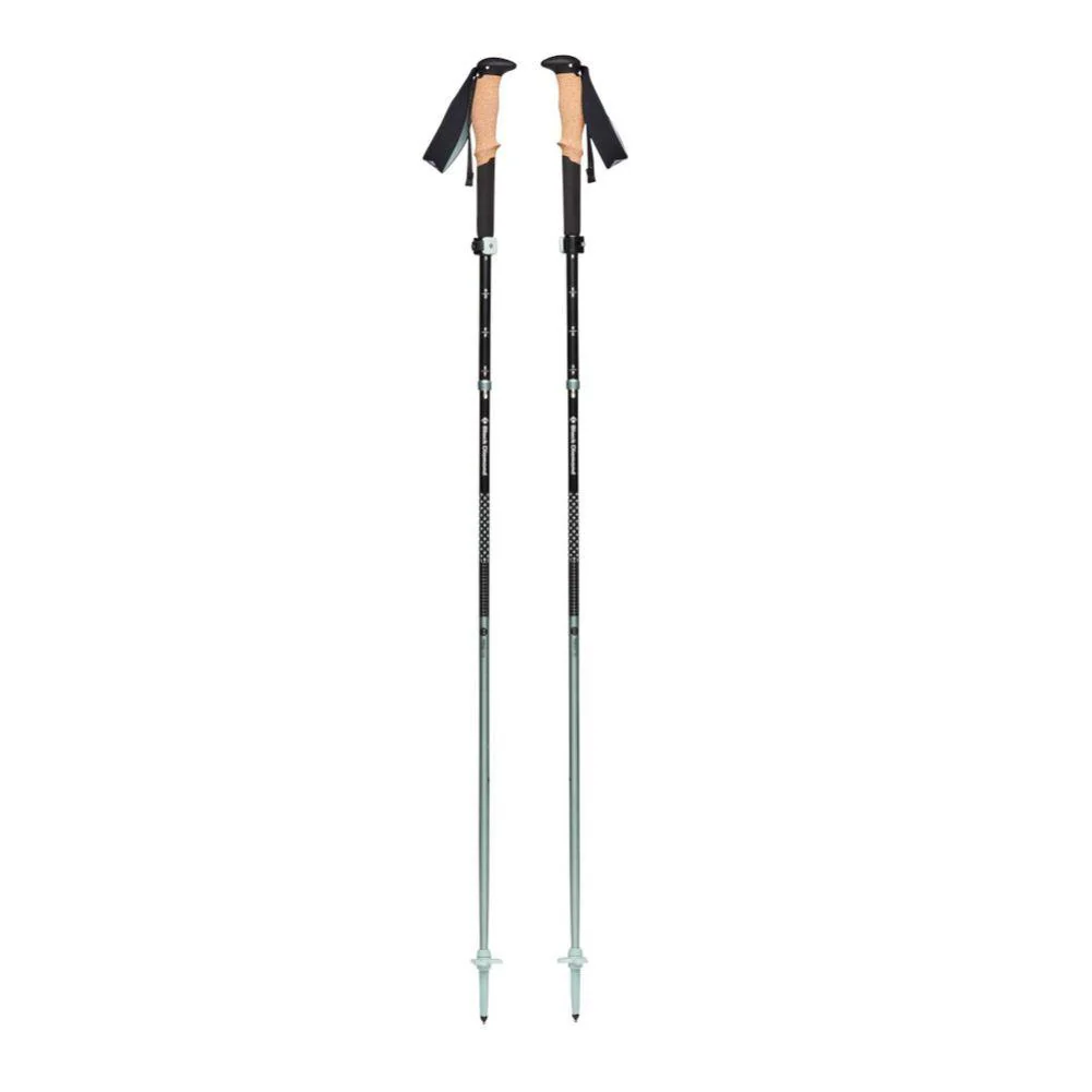 Black Diamond Pursuit FLZ Trekking Poles - M/L 125-140cm (Black-Foam Green) - Image 2