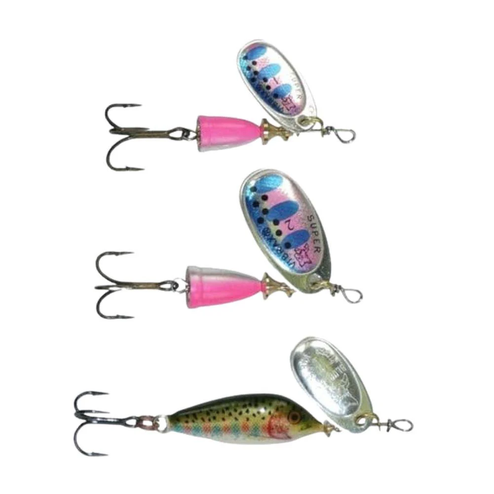 Blue Fox Kit Vibrax 1 Fishing Spinners (Rainbow Trout)