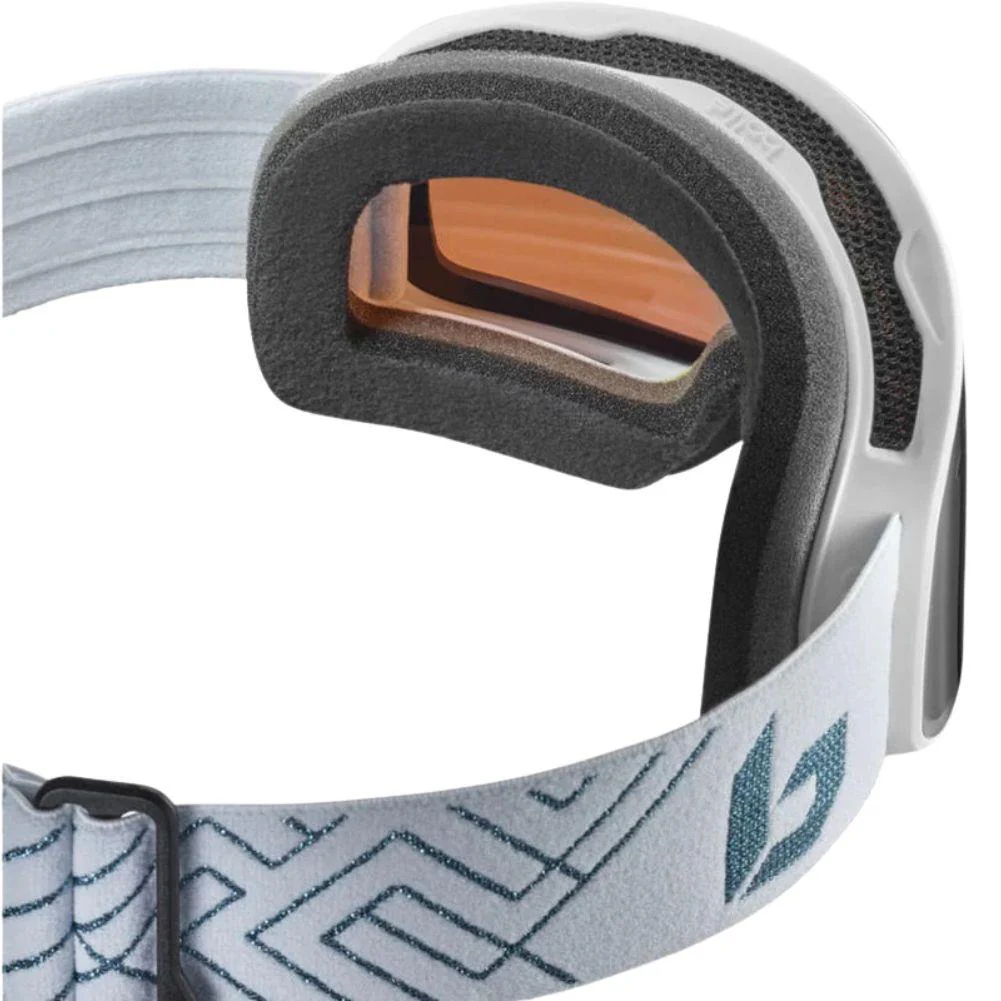 Bollé Unisex Nevada Small Ski Goggles (White Metallic /Blue Matte/Azure) - Cat 2 - Image 3