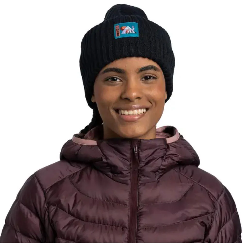 Buff Knitted Beanie (POW Rutger Black by Turbo Bambi) - Image 3