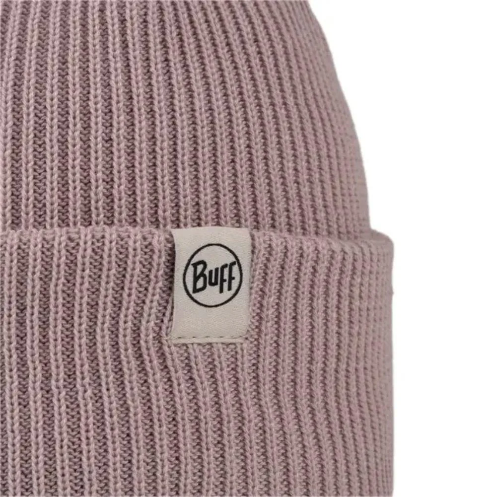 Buff Knitted Beanie (Renvi Rosewood) - Image 2