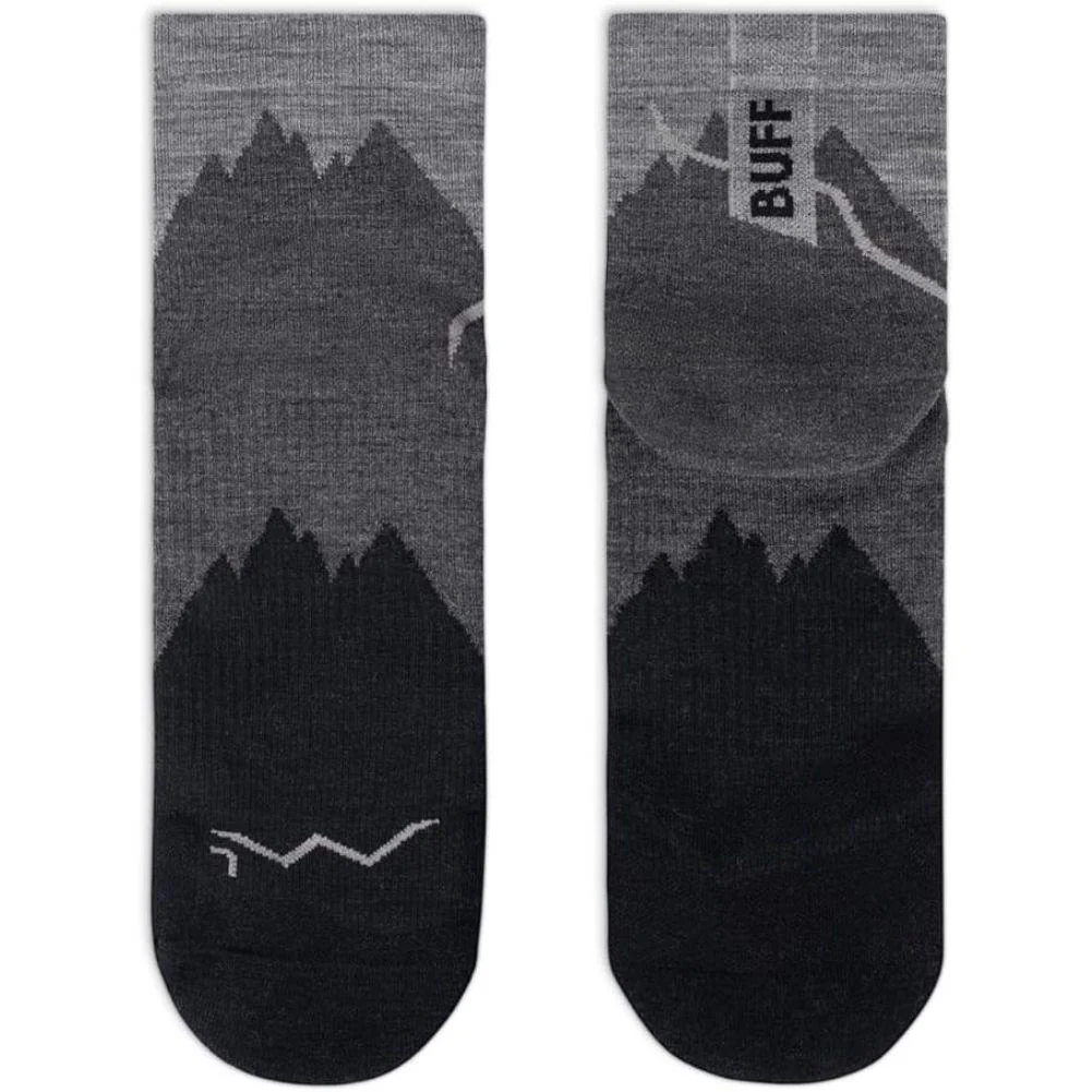 Buff LW Merino Wool Quarter Socks (Black) - Image 3