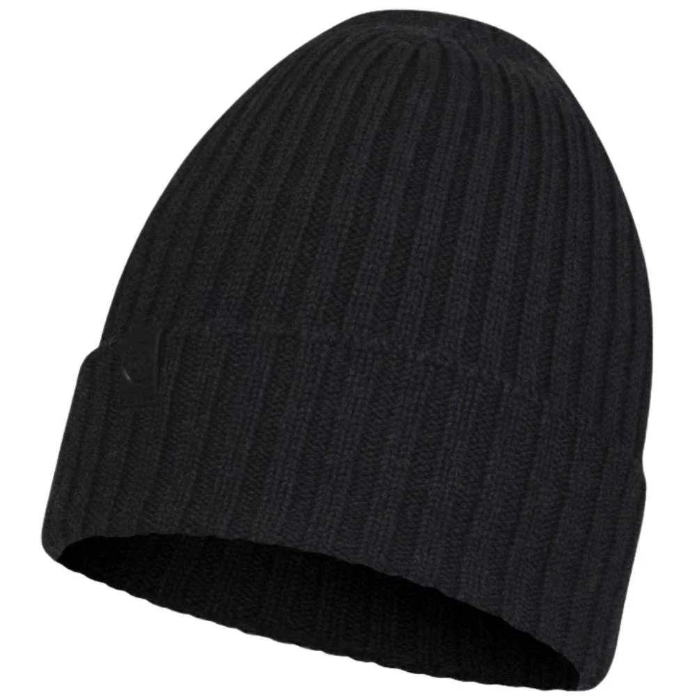 Buff Merino Wool Knitted Beanie (Norval Graphite) - Image 2