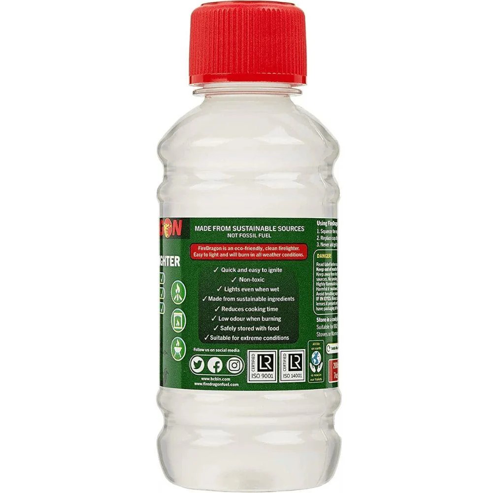 FireDragon Gel Firelighter 200ml Bottle - Image 5