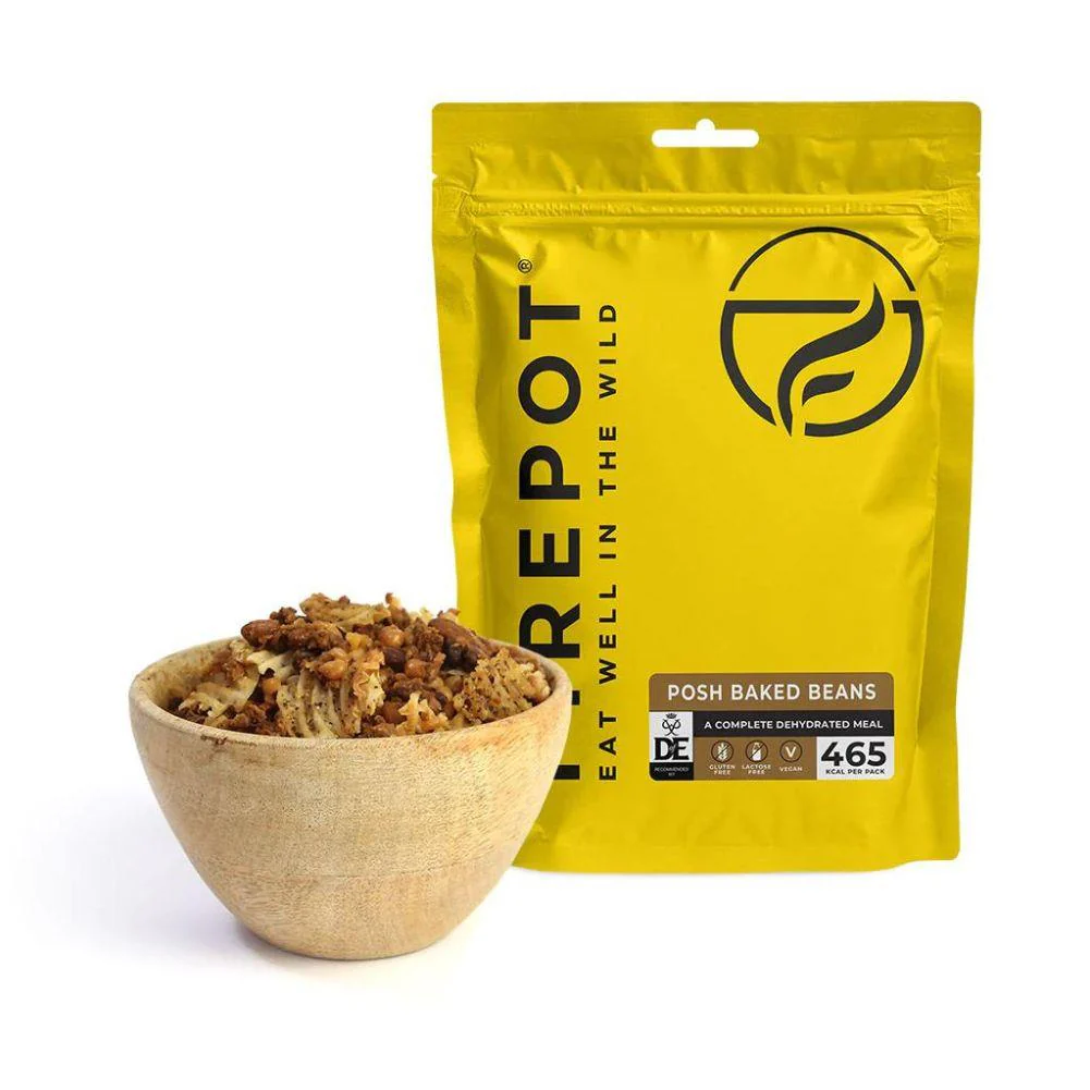 Firepot Food Posh Baked Beans - Reg 135g Dehydrated Camping Meal