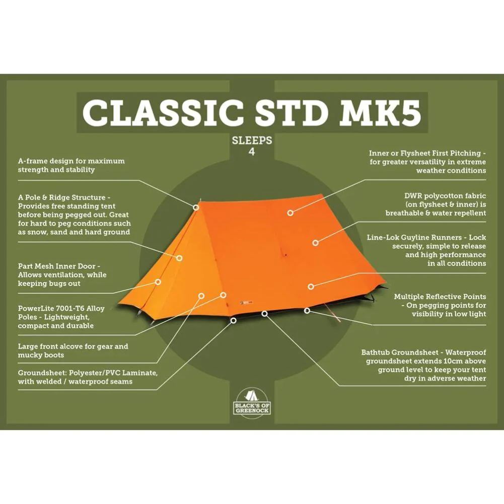 Force Ten Classic Standard Mk 5 Tent - 4 Person Tent - Image 7