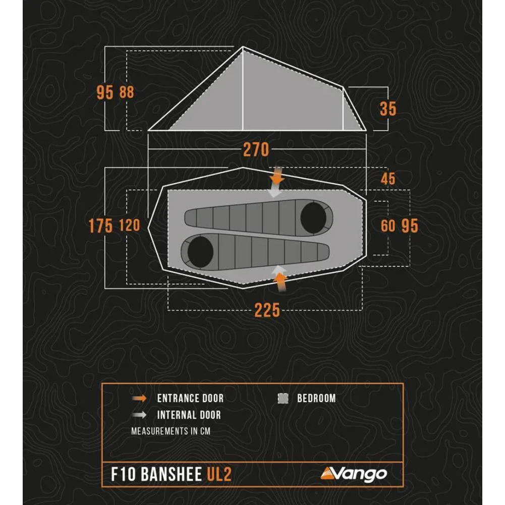 Force Ten (F10) Banshee UL2 - 2 Man Tent (Burnt Orange) - Image 4