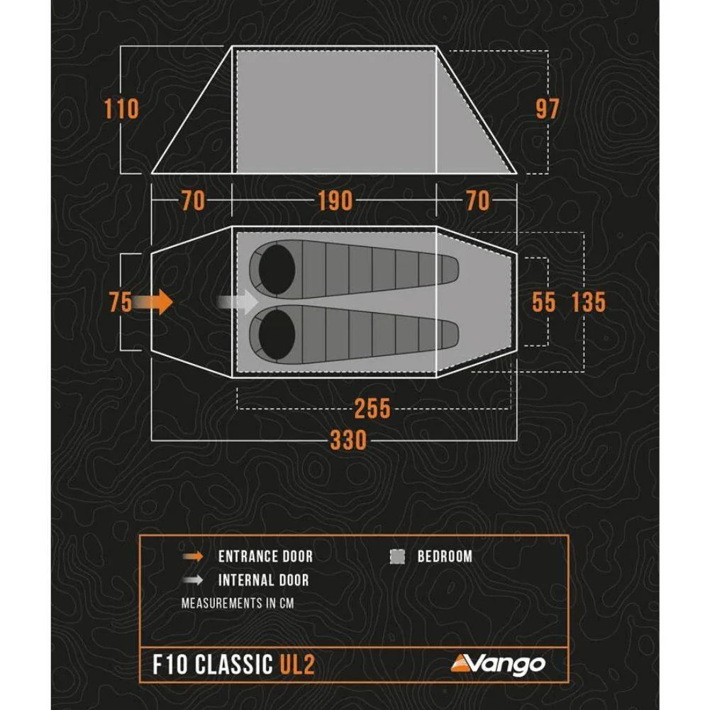 Force Ten (F10) Classic UL2 - 2 Man Tent (Burnt Orange) - Image 3