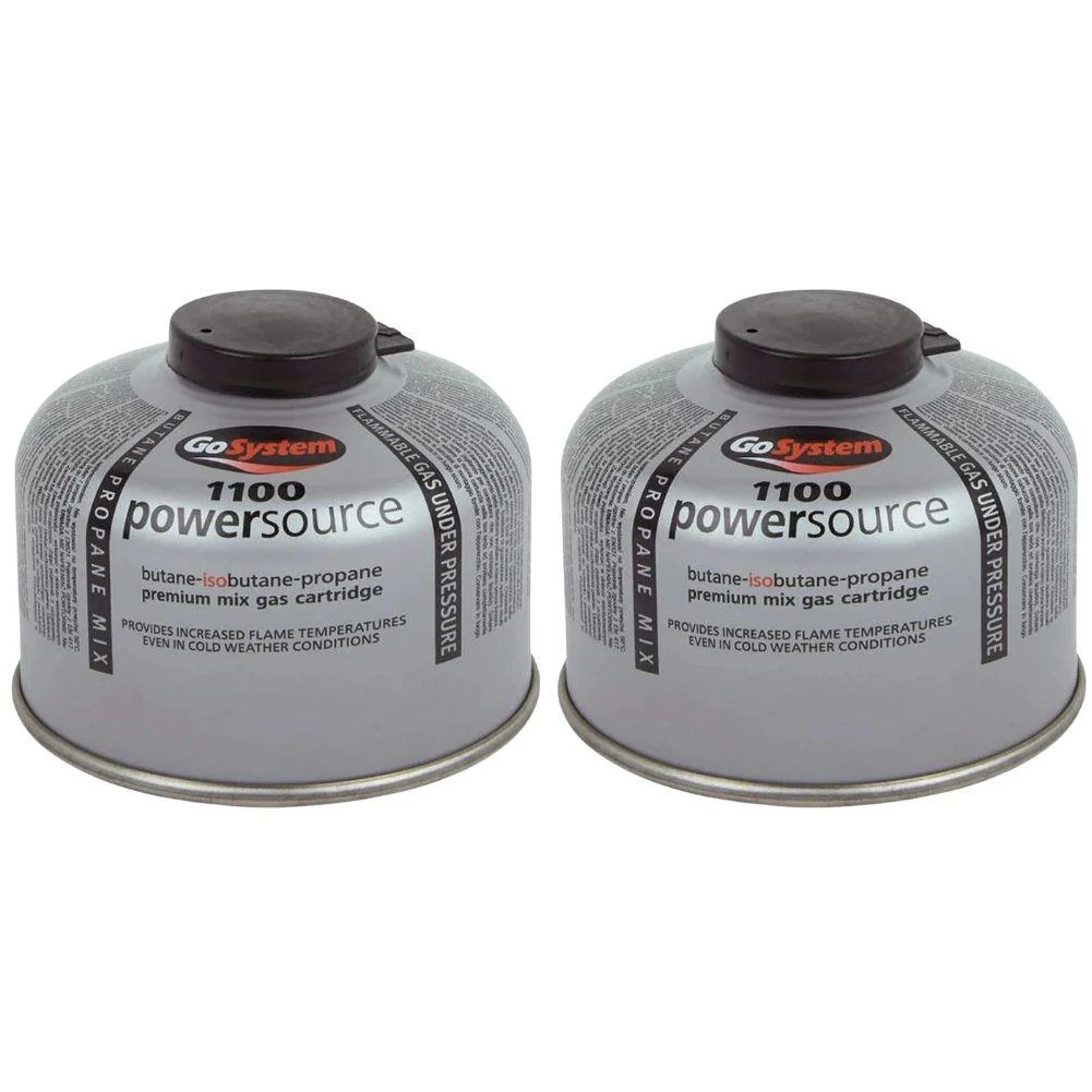 GoSystem Powersource 100 (Twin Pack) - Butane Propane Threaded Mix 100g Gas Cartridge