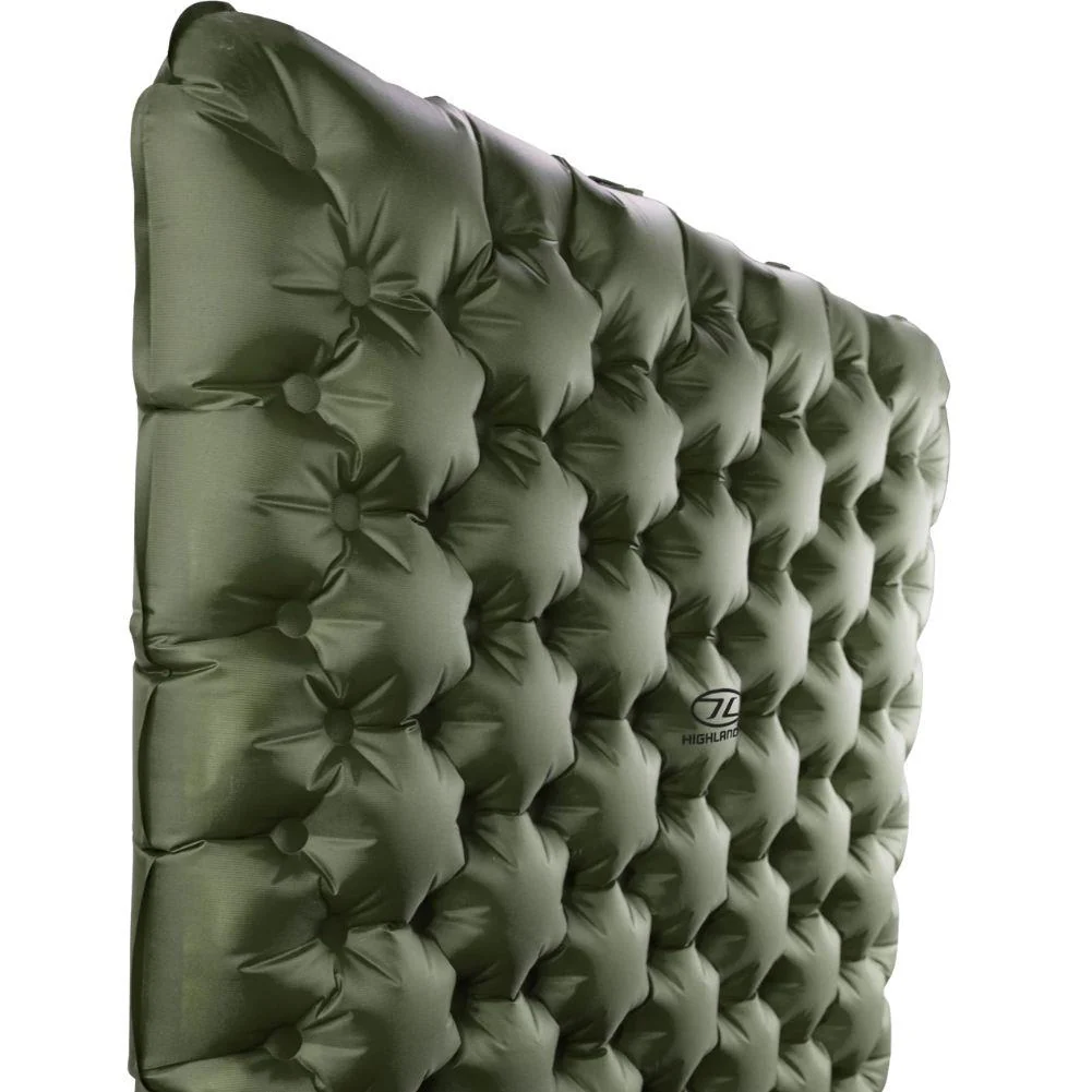 Highlander Nap-Pak Arctic R11 Inflatable Sleeping Mat (Olive Green) - Image 4