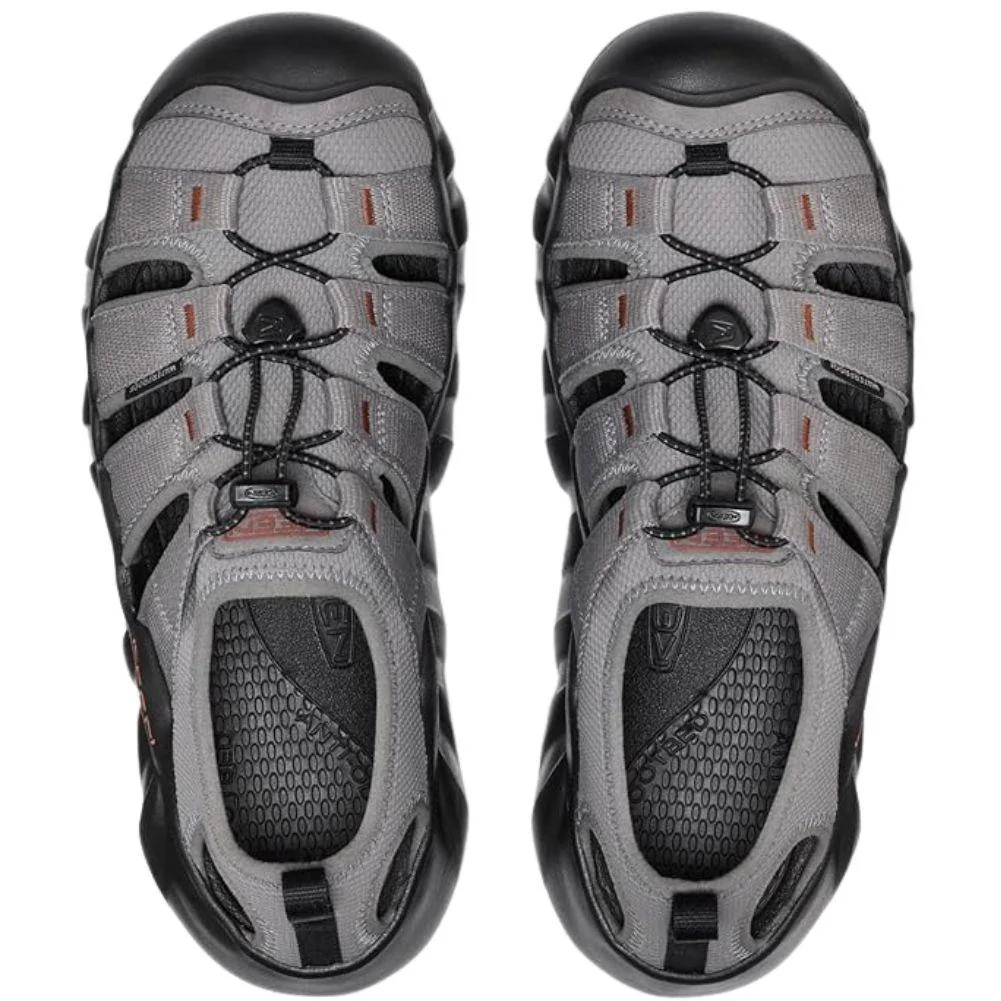 Keen Men's Hyperport H2 Sandal (Steel Grey/Burnt Brick) - Image 5