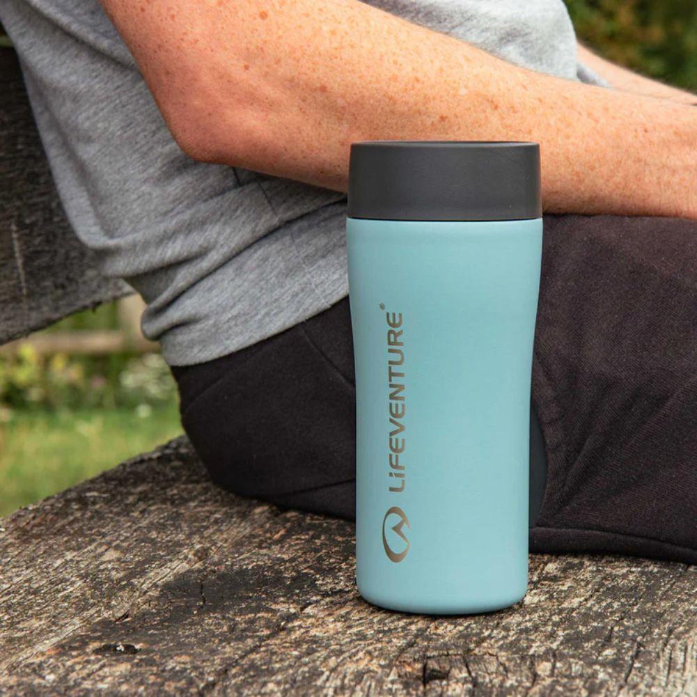 Lifeventure One-Touch 350ml Thermal Mug (Ice Blue) - Image 5