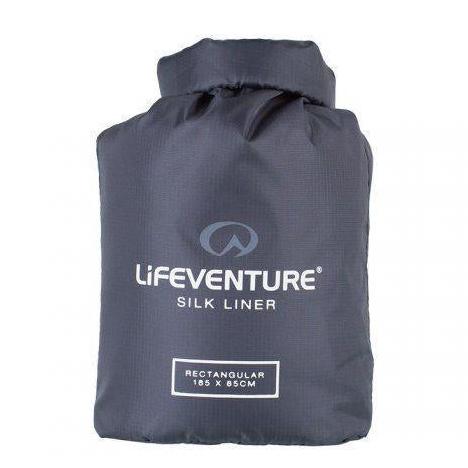 LifeVenture Silk Sleeping Bag Liner - Rectangular - Image 2
