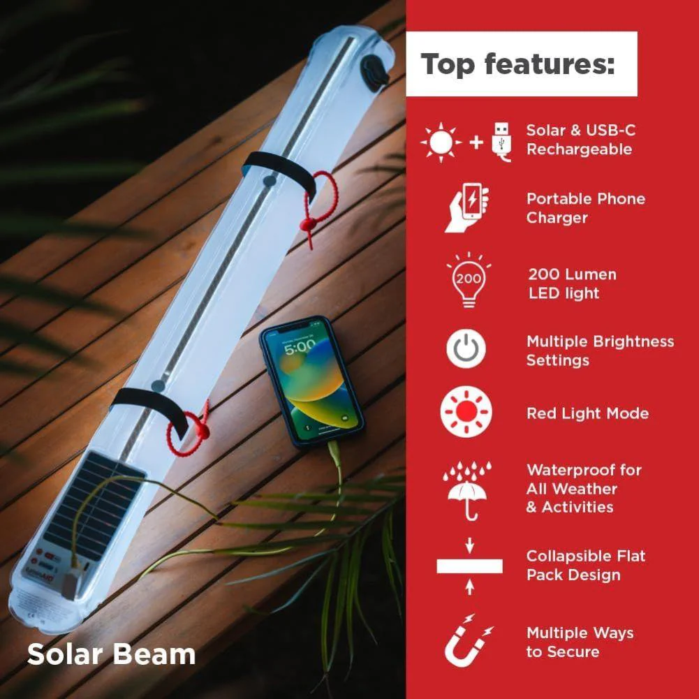 LuminAID Solar Beam With Phone Charger - Image 3