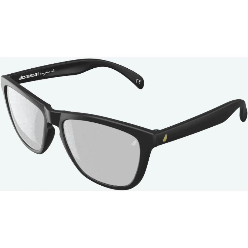 Melon Arcade Sunglasses Black - Gold icons - Photochromic Smoke - Image 3