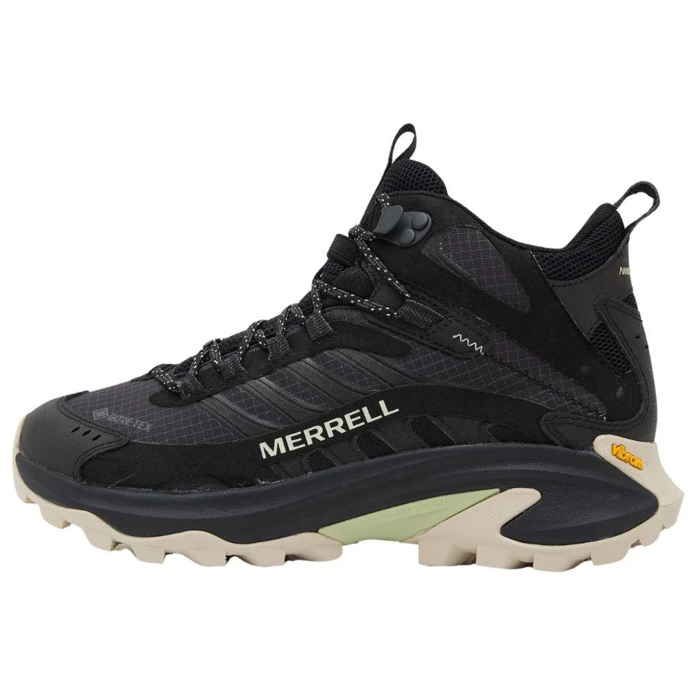 Merrell Women's Moab Speed 2 Mid GORE-TEX Walking Boots (Black)