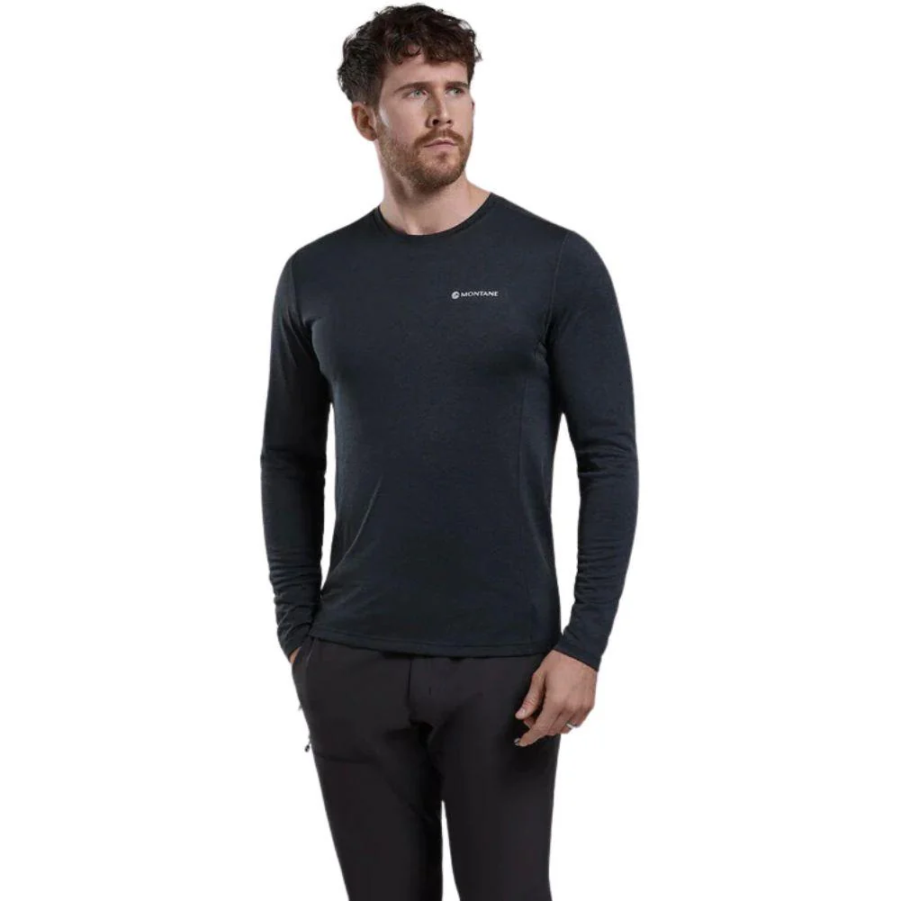 Montane Men's Dart Long Sleeve T-Shirt (Black) - Image 2