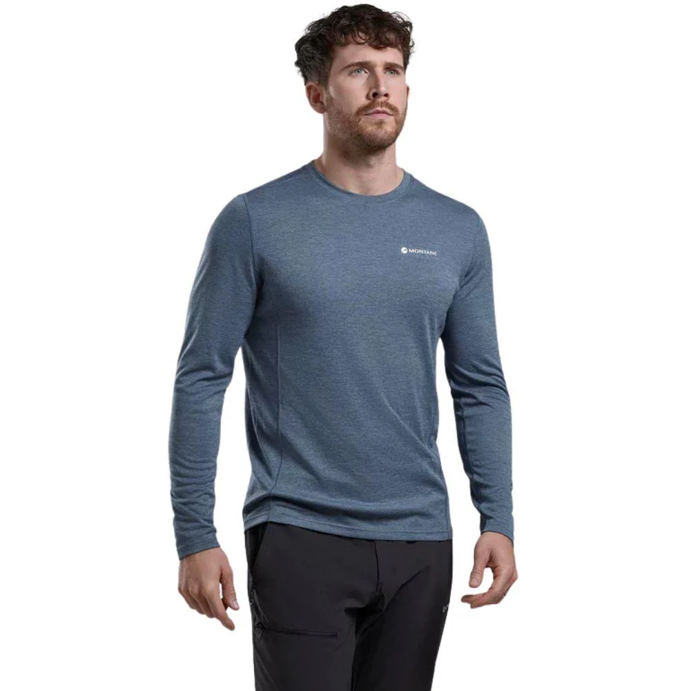 Montane Men's Dart Long Sleeve T-Shirt (Stone Blue) - Image 2