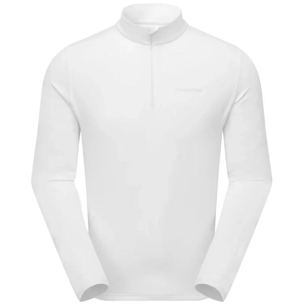 Montane Men's Dart Zip Neck T-Shirt (Powder)