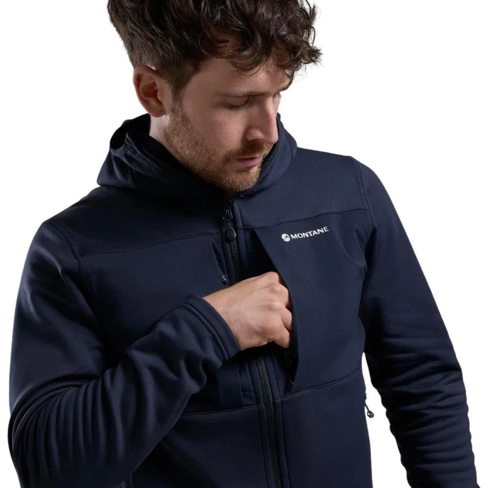 Montane Men's Fury XT Hooded Fleece Jacket - XL (Eclipse Blue) - Image 6