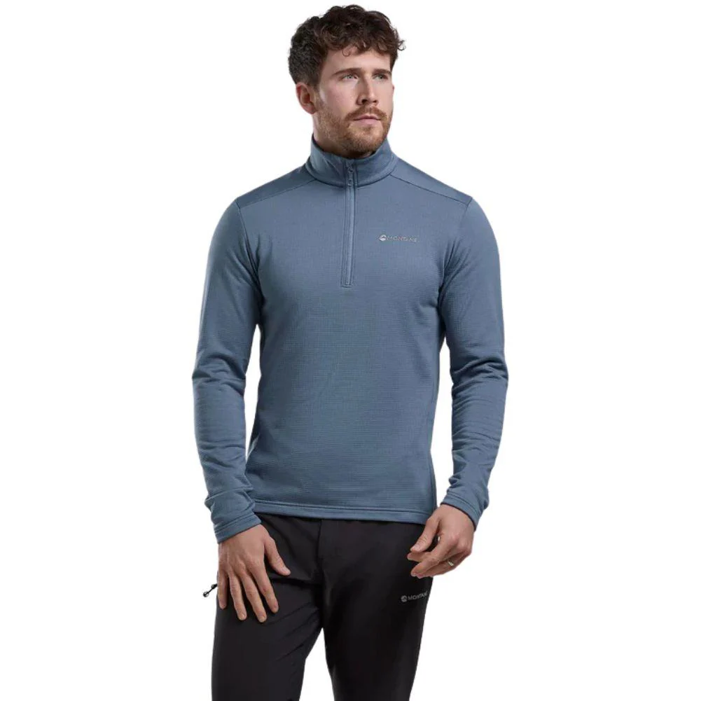 Montane Men's Protium Fleece Pull-On Jacket (Stone Blue) - Image 2