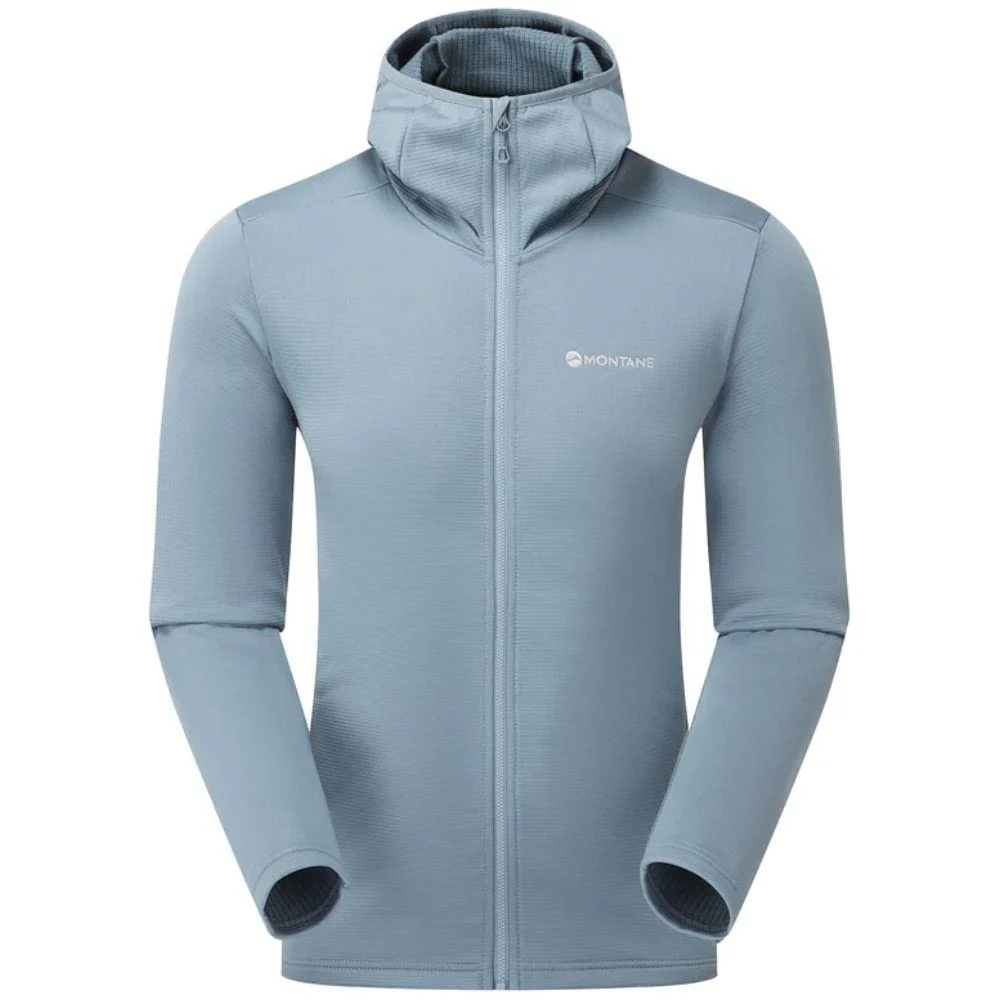 Montane Men's Protium Hooded Fleece Jacket (Stone Blue)