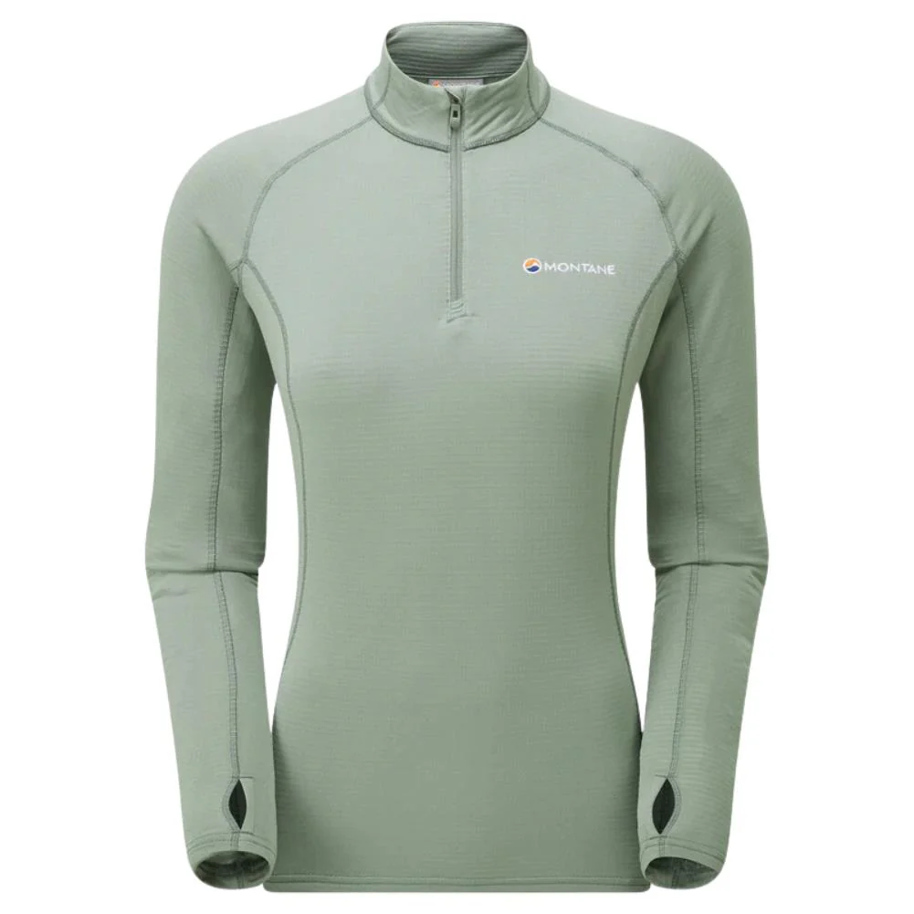 Montane Women's Allez Micro Pull-On Fleece Jacket (Pale Sage)