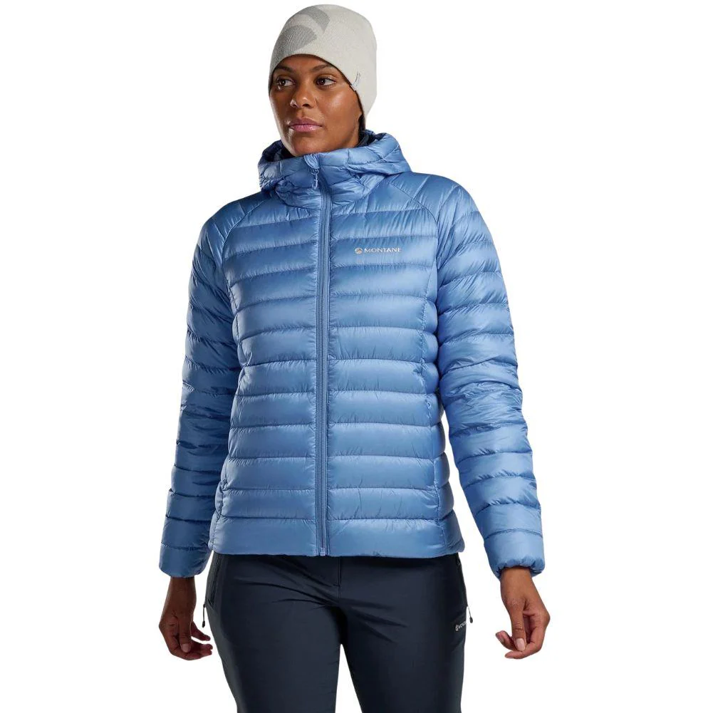 Montane Women's Anti Freeze Hooded Down Jacket - 2025 (Cornflower) - Image 2