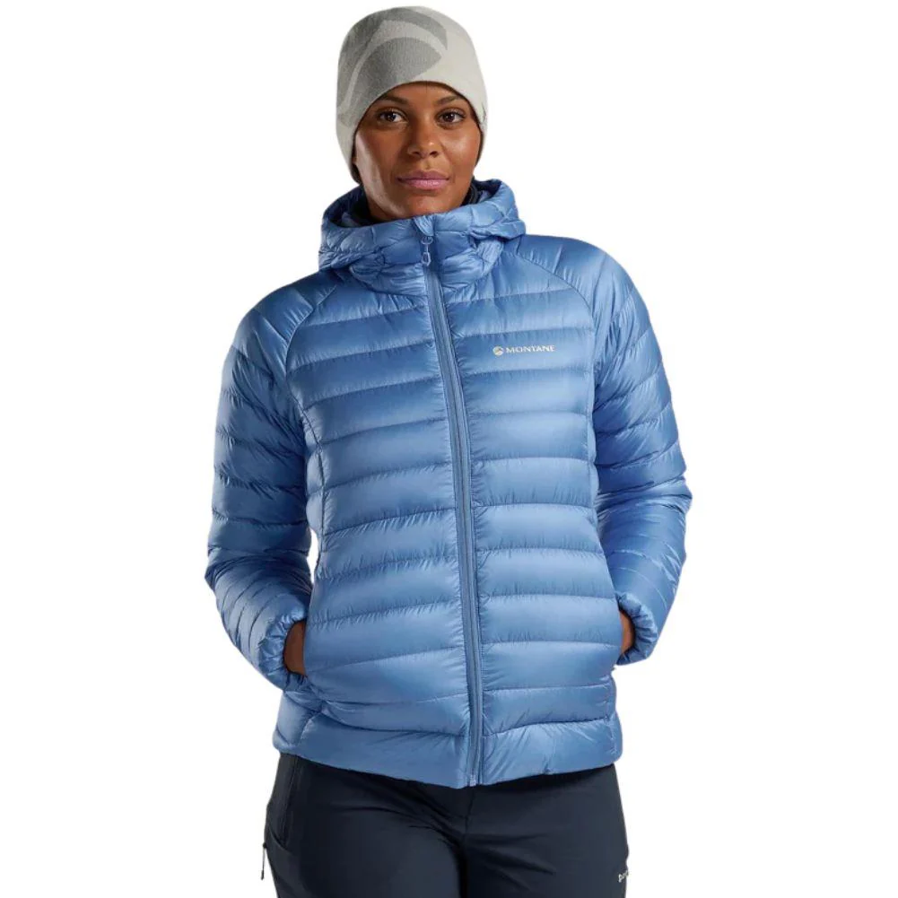 Montane Women's Anti Freeze Hooded Down Jacket - 2025 (Cornflower) - Image 4