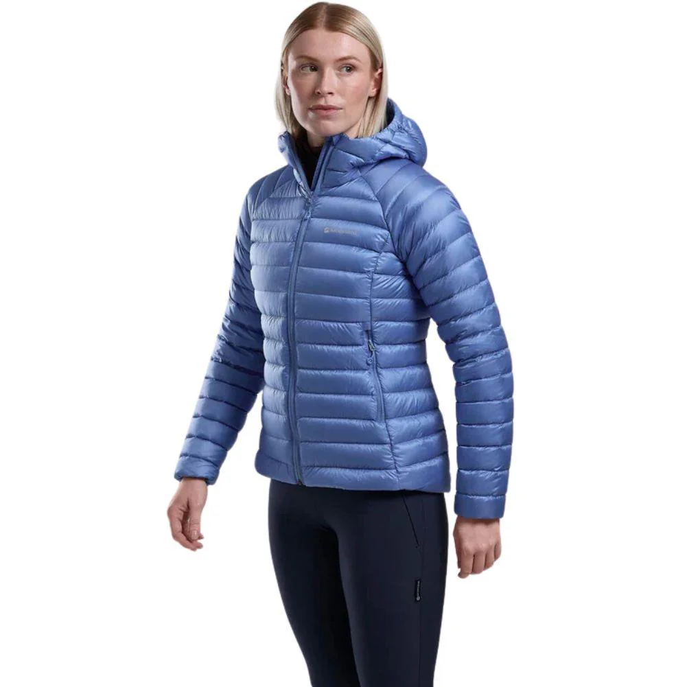 Montane Women's Anti-Freeze Hooded Down Jacket - 2024 (Cornflower) - Image 2