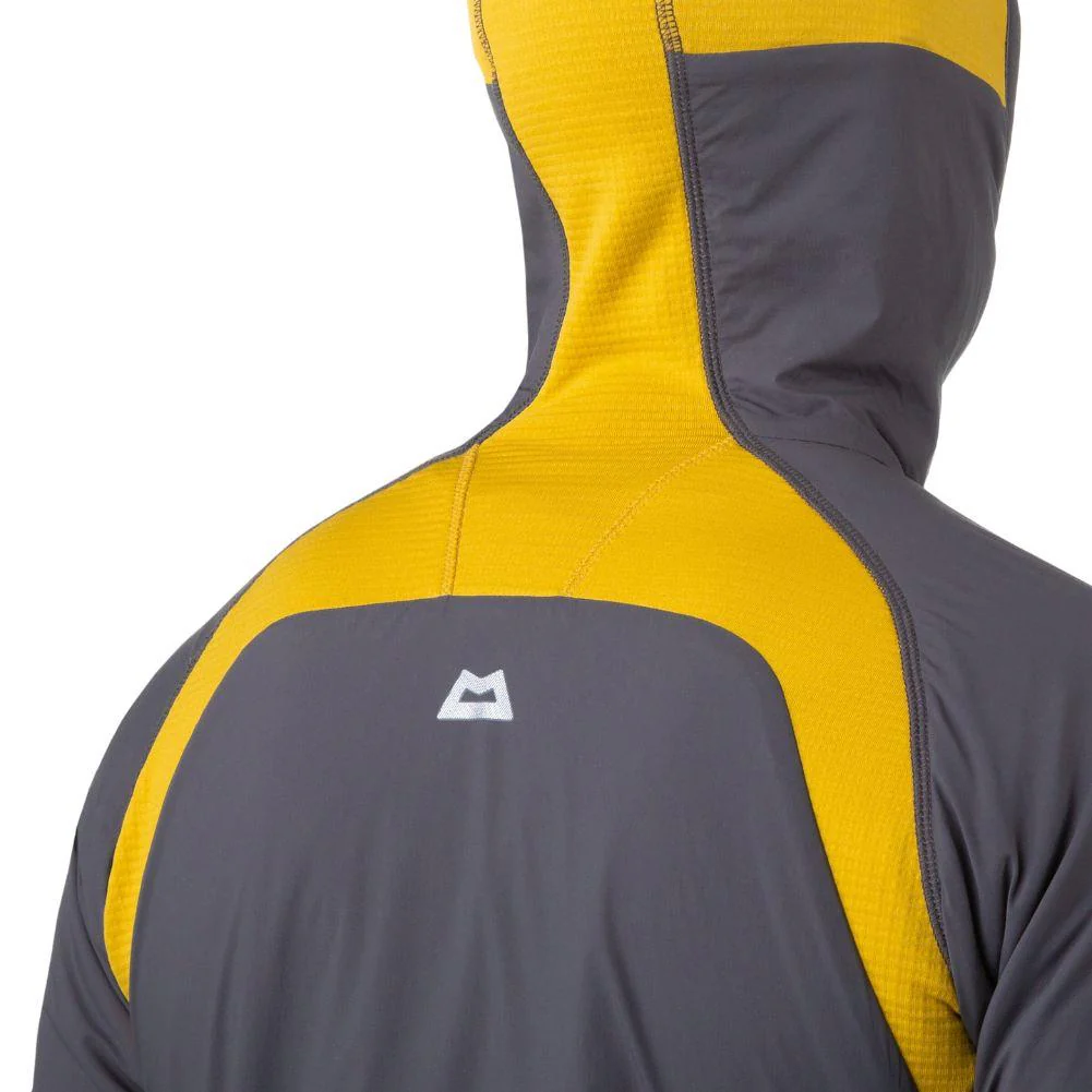Mountain Equipment Mens Switch Pro Hooded Jacket (Anvil Grey/Acid) - Image 8