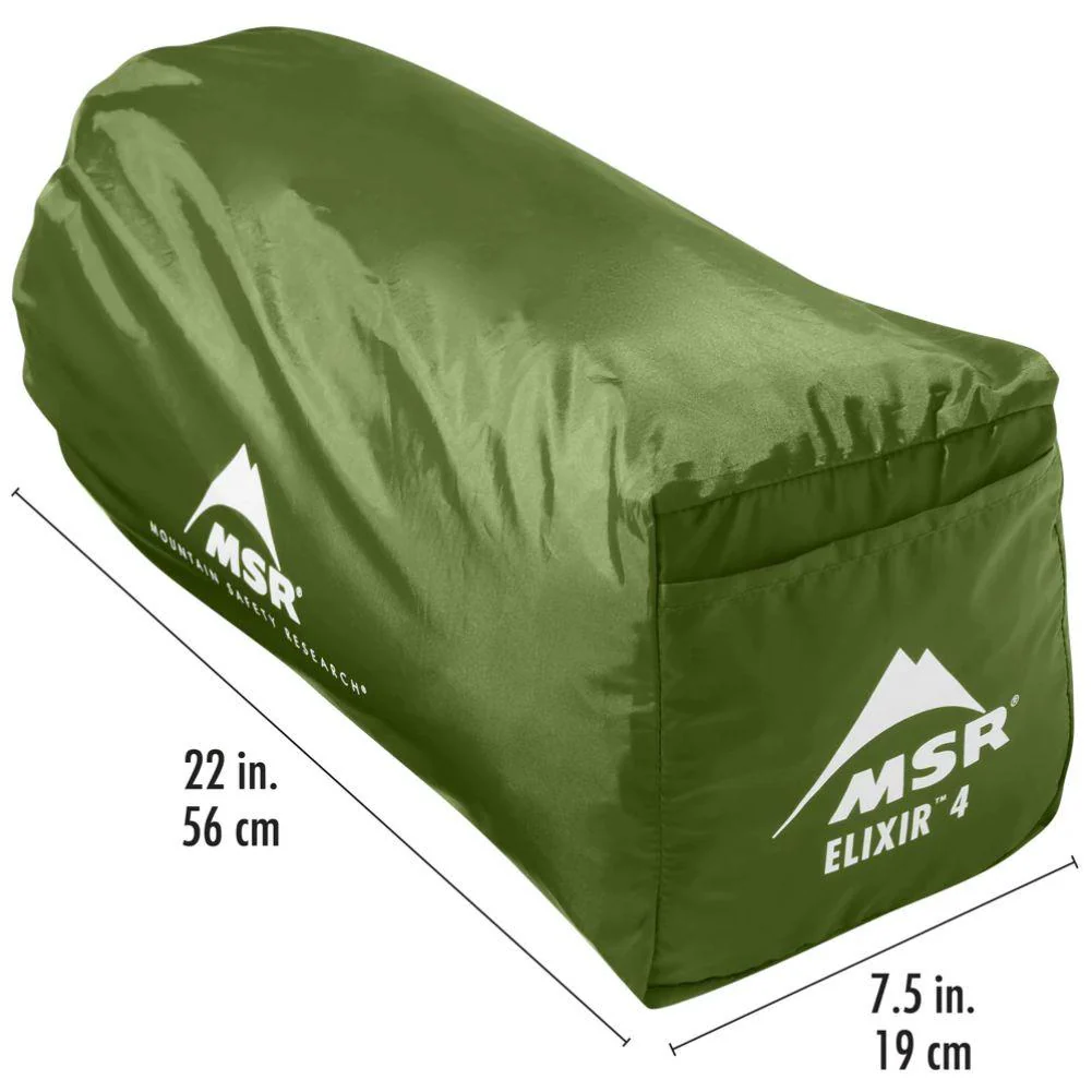 MSR Elixir 4 Tent - 4 Person Backpacking Tent 2026 (Green) - Image 7
