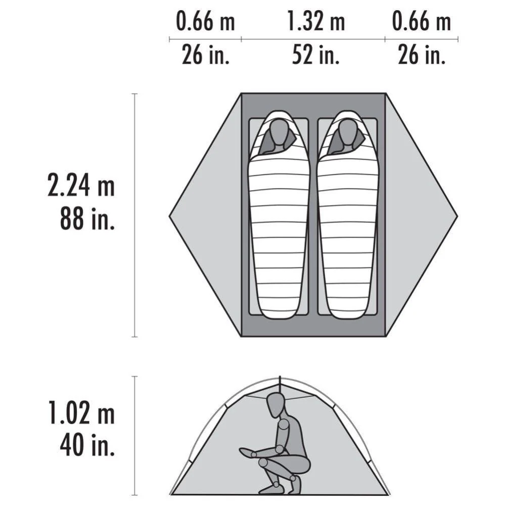 MSR Hubba Hubba LT 2 Tent - 2-Person Backpacking Tent (Green) - Image 8