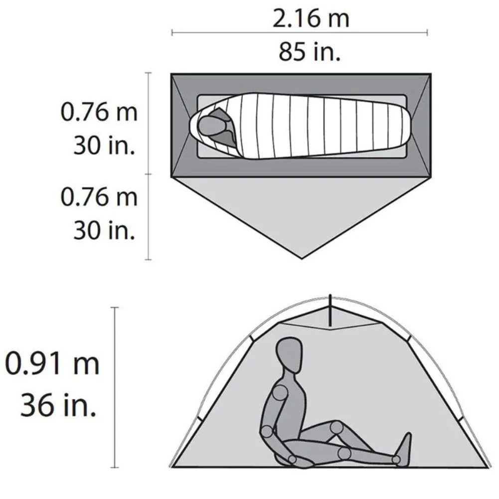 MSR Hubba NX Solo Backpacking Tent - 1 Person Tent (Grey) - Image 8