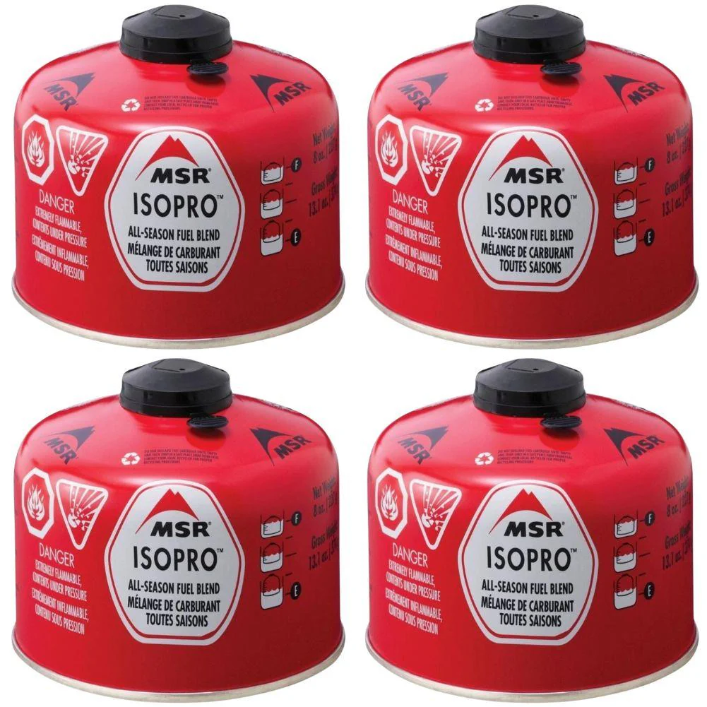 MSR IsoPro Fuel Gas Cartridge 227g (4 Pack)