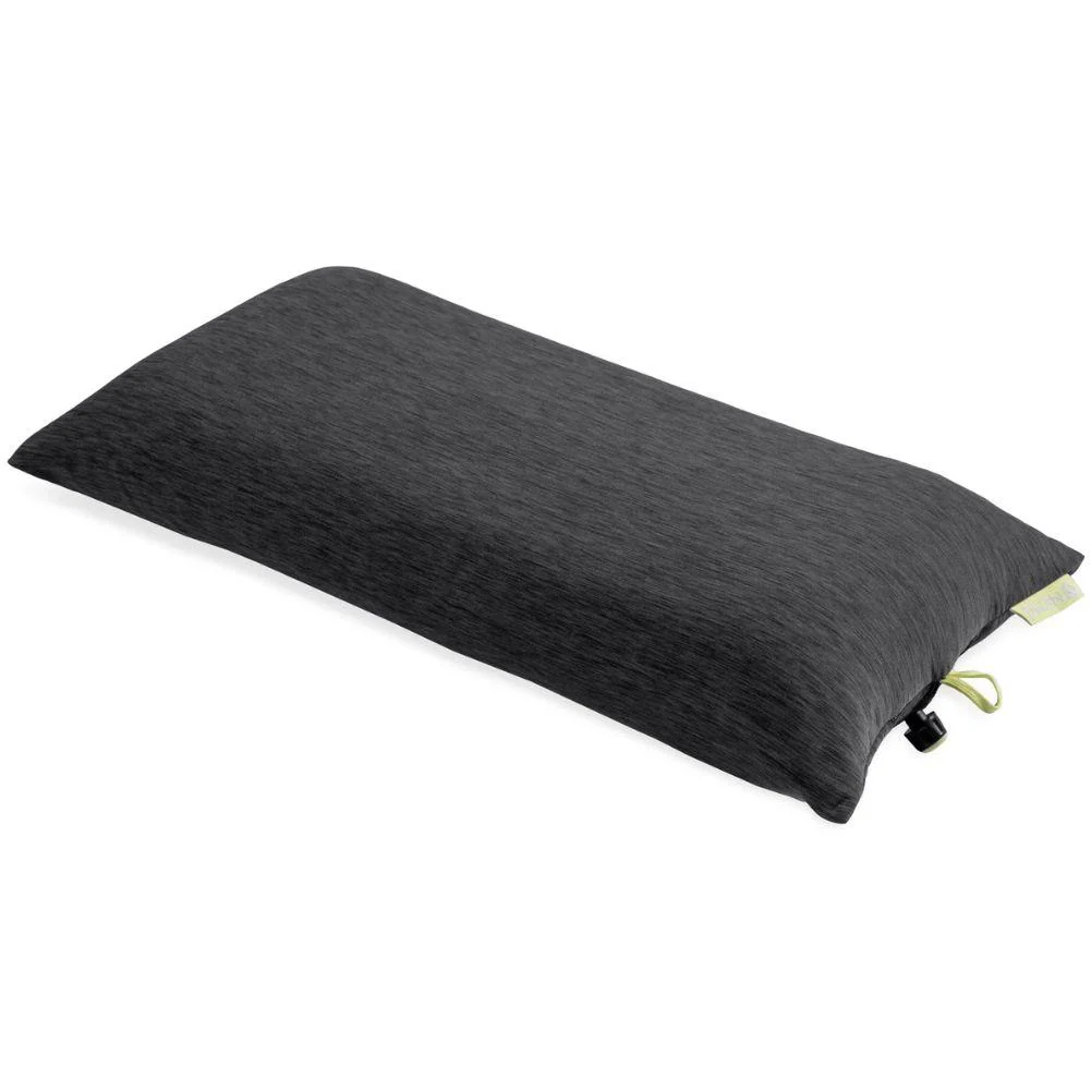 Nemo Equipment Fillo Elite Wide Ultralight Backpacking Pillow (Black Pearl/Citron) - Image 2