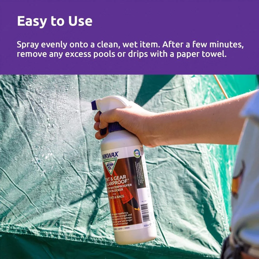 Nikwax Concentrated Tent and Gear Solar Proof 1 Litre - Image 5