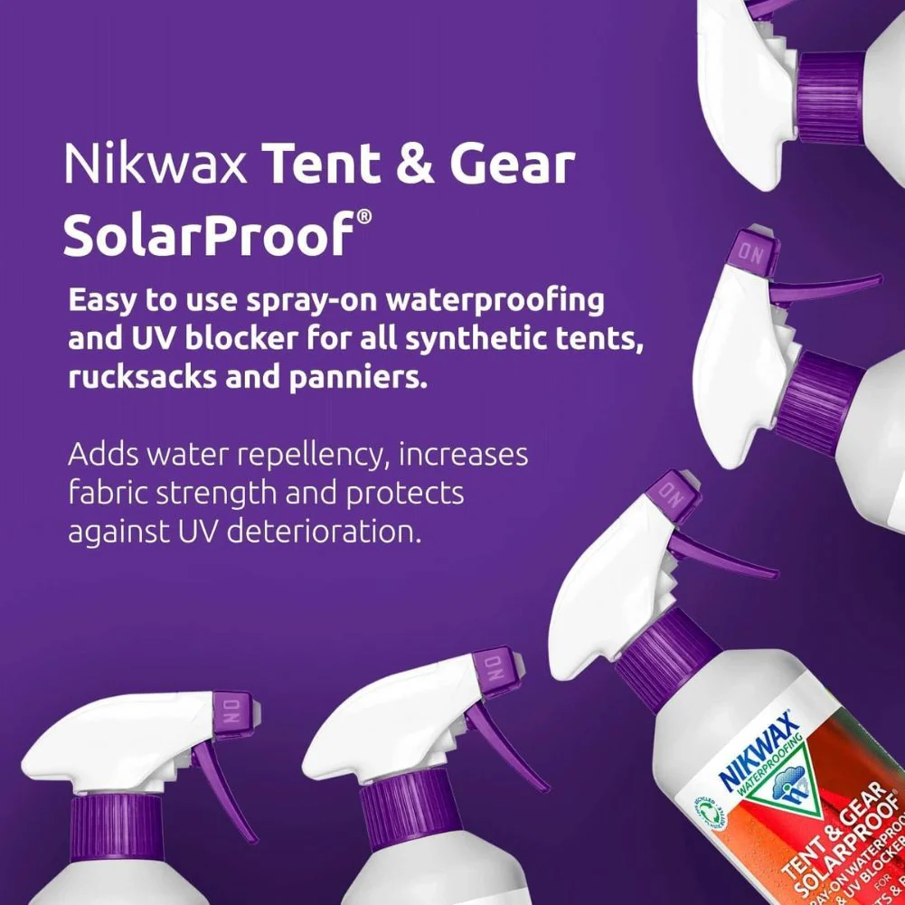 Nikwax Tent and Gear Solarproof  - 2.5 Litre Waterproofing Spray - Image 3