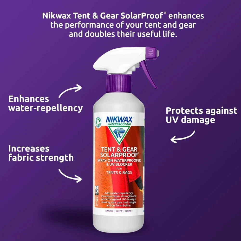 Nikwax Tent and Gear Solarproof  - 2.5 Litre Waterproofing Spray - Image 5