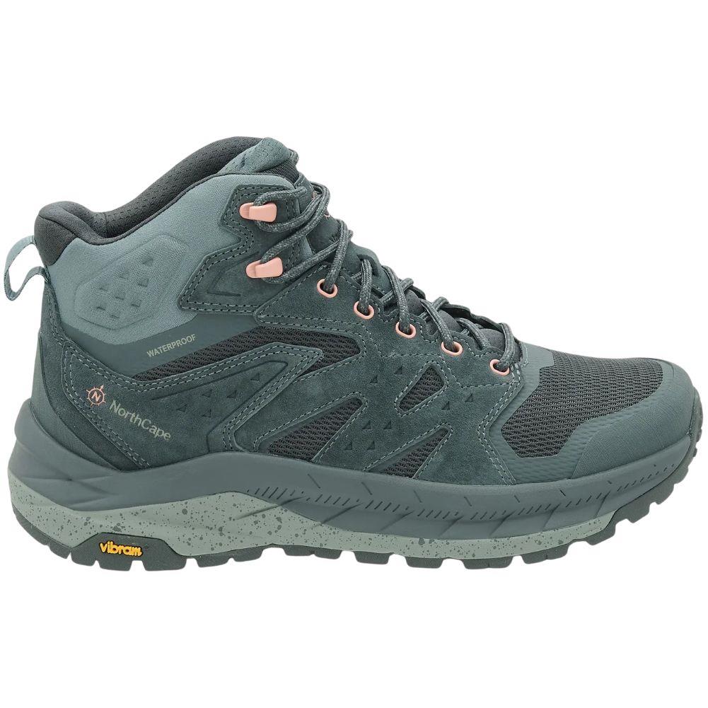 NorthCape Women's Trail Flyte Waterproof Mid Cut Walking Boots (Fern Green) - Image 2
